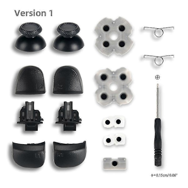 For Playstation-5 Ps5-kontroller L1-r1 L2-r2 Trigger-knapper Analog Spak Konduktiv Gummi Reparasjon For Dualsense-gamepad