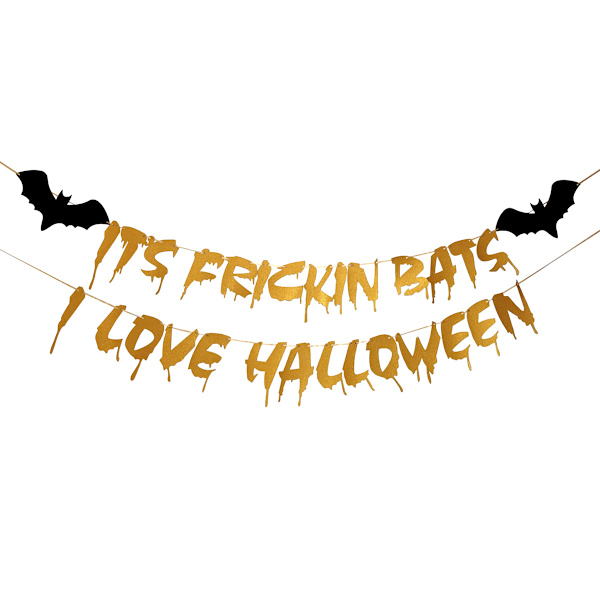 Halloween dekoration Glitter Letter Latte Flower Bat Sticker Set set 2