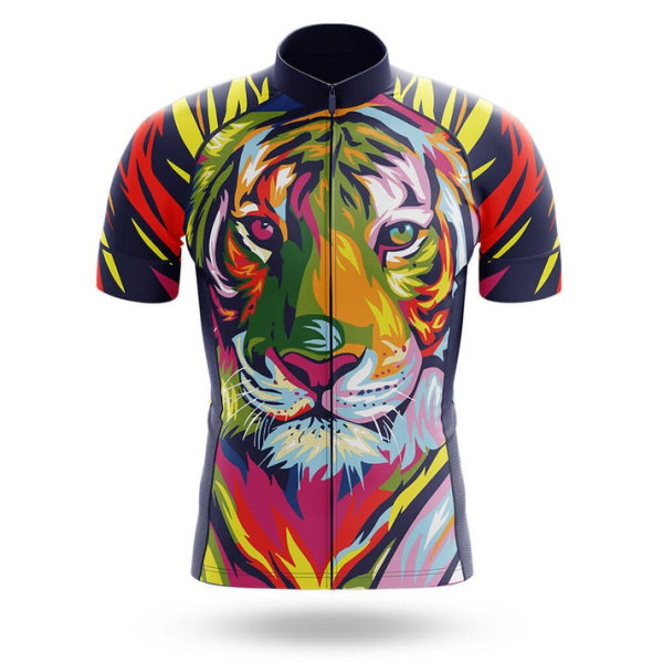 Lion design Pyöräilyshortsit Paita Puku hengittävä Jersey Miesten Pyöräilyvaatteet Mtb Set Urheiluvaatteet Road Complete 2023 Joukkueen univormu Photo Color-7 Asian Size -S