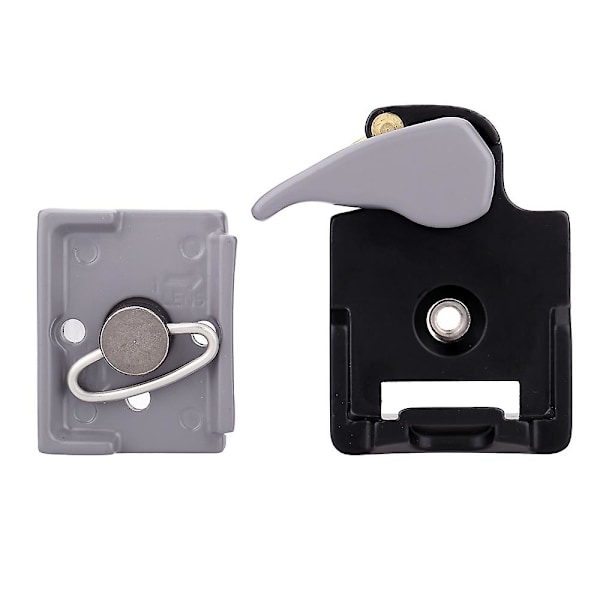 Kamera 323 Snabbkopplingsklämma Adapter + Snabbkopplingsplatta Kompatibel för Manfrotto 200PL-14 Comp