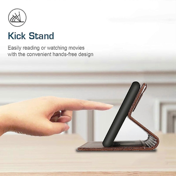 Til Sony Xperia 1 V 2023 Wallet Case, 3 Kreditkort Slots ID Kort Holder, PU Læder Flip Case