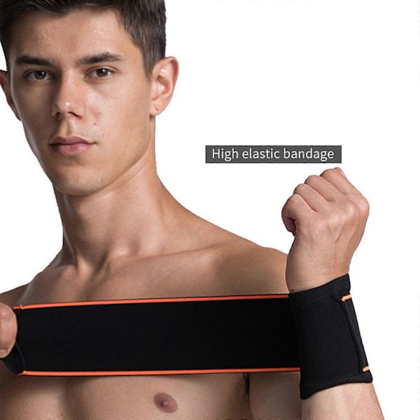 Justerbara handledsbandage, handledsstöd, andningsbart handledsband, handledsbandage för träning, elastiskt handledsstöd