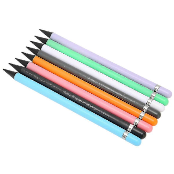 8 stk. Carbon Plast Blyant Elev Tegning Kalligrafi Blyant Signatur Pen Stylus Pen