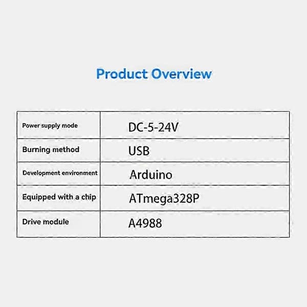 ATmega328P Stepmotormodul kompatibelt med Black