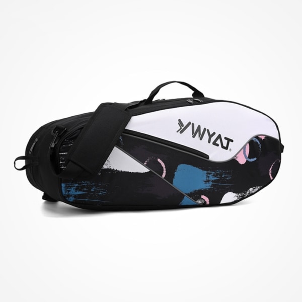 Tennissportryggsäck med stor kapacitet badmintonracketväska Dark Blue