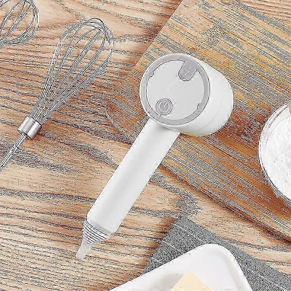 3-gears Elektrisk Æggepisker Justerbar Overbelastningsbeskyttelse Multifunktionel Dual-use Usb Elektrisk Æggeblander Til Madlavning Qinhai -Aoba