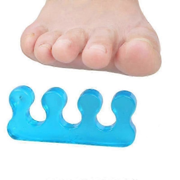 Gel Tåseparatorer til adskillelse af tånegle - Overlappende tæer justering, pedicure tåspredere, knyster, storetå korrektion - Jxlgv