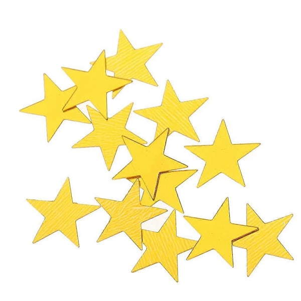 15g Stjerne Bordkonfetti Bryllup Bursdagsfest Strø DIY 10mm Gull