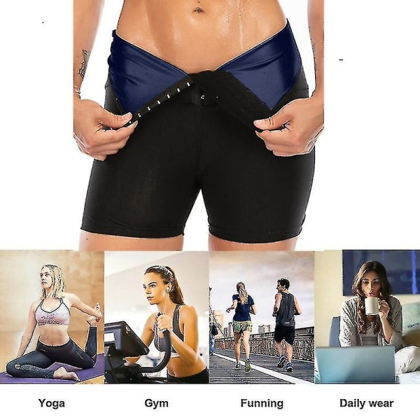 Tflycq Dame Shapewear Saunabukser Højtaljet Stram Sport Fitness Bukser Breasted Mave Kontrol Sved Tre/fem/ni punkts bukser Five point pants 4XL-5XL