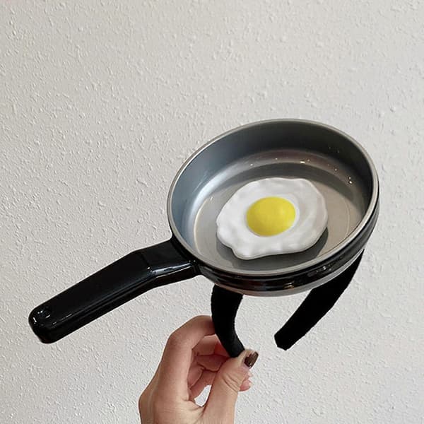 Morsom Hårbøyle Stekt Egg Festlige Hodebånd Morsomme Hodeplagg
