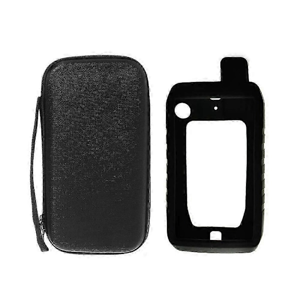Bärbar Skyddsväska + Silikonskyddsfodral för Vandring Handhållen GPS Garmin Montana 700