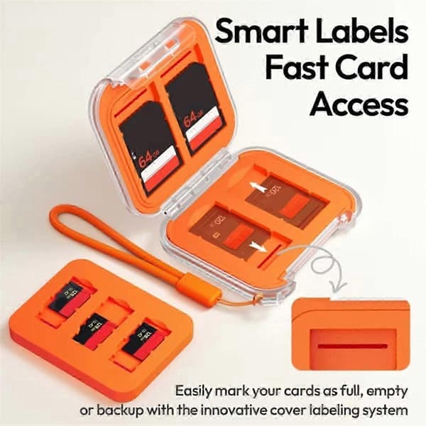 CC01 Memorykort Etui Multi-Grid Beskyttelsescover Holder