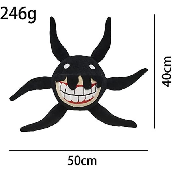 Rainbow Friends Plush Black,one-eyed Black Rainbow Friends Doors Doll,skrekkspill Rainbow Friends Black Big Mouth Fylt Pute,for barn og fans Gif A