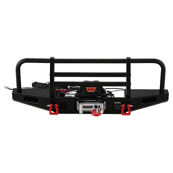 Metall Främre Stötfångare med Vinsch Fjärrkontrollsystem för 1/10 RC Crawler TRX4 Axial SCX10 & SCX10