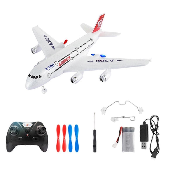 A380 RC Flygplan 2.4G Fjärrkontroll Leksak Fast Vinge Plan Gyro