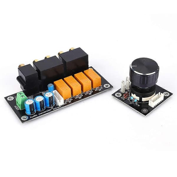 Audio Signal Valg Board 4 Vejs Audio Input Switching Input Board Vælger AC12~15V