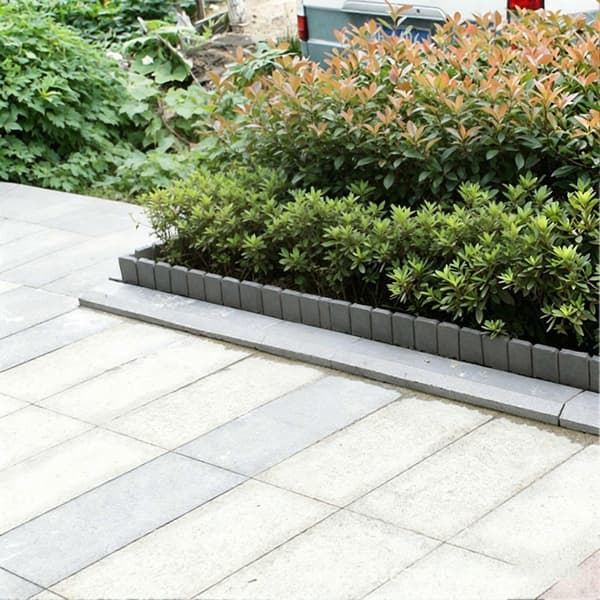 Hagegjerde i plast, ingen graving, hagekantpaneler, landskapsgrensepaneler, støttegjerde for blomsterbed, plener, stier White 20PCS