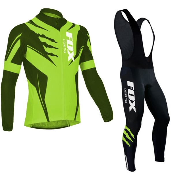 Fox Cycling Team Sykkeltrøye for menn Langermet MTB-sykkelutstyr equipacion ciclismo hombre Sykkelklær Racing Sykkelklær 17 L