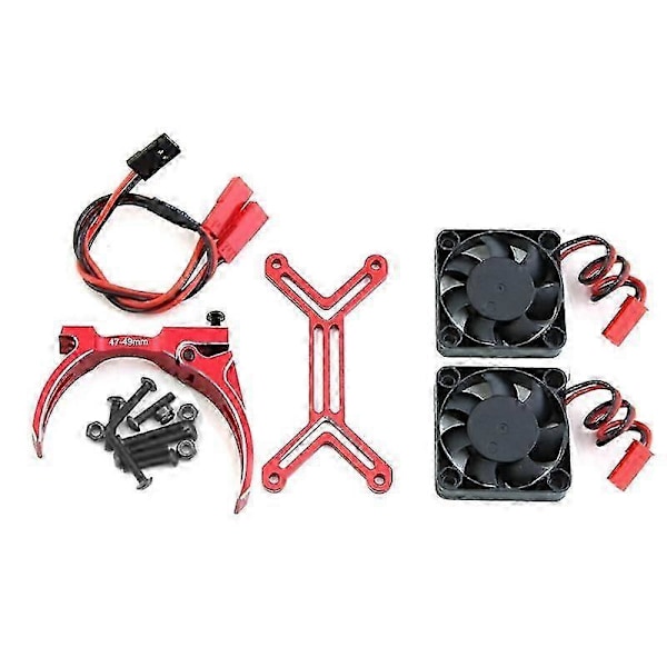 4985 1717 Motor Kylfläns Dubbel Kylfläkt Kylare för 1/5 XRT Arrma Kraton RC Lastbil Bil Uppgraderingsdelar, 1