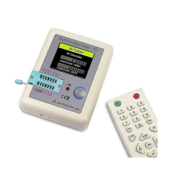 Lcr-tc1 Tc1 Display Multifunktionel Tft Baggrundslys Transistor Tester til Diode Triode Kondensator Modstand