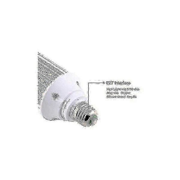 LED-lamppu, E27 60W 6000K 5850lm 550W vastaava teho Alumiini korkea teho lamppu, AC85-265V, LED-katulamppu, 360 asteen valokeila, sopii