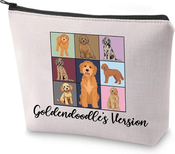 Doodle Mama Kosmetiktaske Goldendoodle Ejer Gave Goldendoodles Version Makeup Taske Til Hundeejer Gave (Goldendoodles Version) Design 1015
