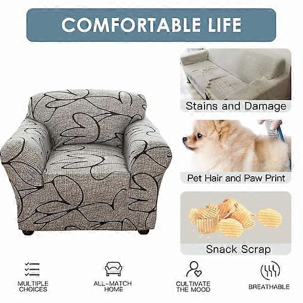 Polyester sofföverdrag, 1-sits 90-130 cm