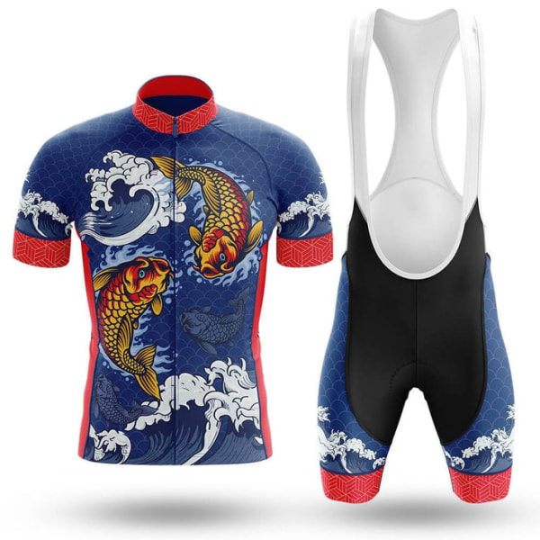 Lion design Pyöräilyshortsit Paita Puku hengittävä Jersey Miesten Pyöräilyvaatteet Mtb Set Urheiluvaatteet Road Complete 2023 Joukkueen univormu Photo Color-3 Asian Size -2XL