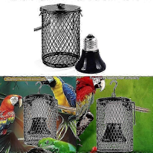 100W Varme Lampe for Kjæledyr Infrarød Keramisk Emitter Varmepære Kjæledyr Rugemaskin Kyllinger Reptil Lampe EU Plugg