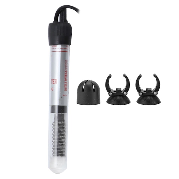 Senkbar akvarievarmer justerbar effekt for ferskvannsfisketank EU-plugg 220V 12W/25W