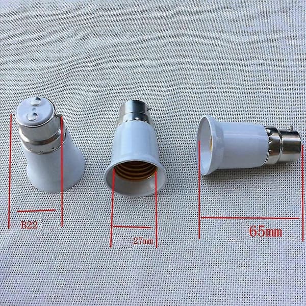 10 kpl Bc B22 - Es E27 -sovitin, Bajonetti-liitäntä Edison-ruuvilampun muuntaja