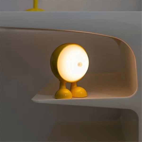 Tegneserie Store Øjne LED Natlampe med Bevægelsessensor, Perfekt til Børneværelser, Langtidsholdbar Belysning