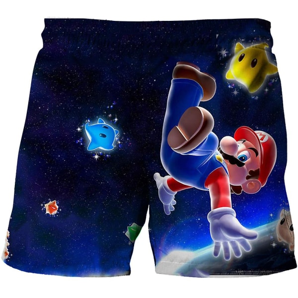 2023 Summer Kids Mario Shorts Tecknad Super Mario style 1 130cm