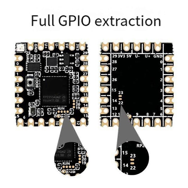 For Raspberry Pi Pico 2 Stempelhull Utviklingskort RP2350-Core-A