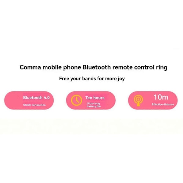 Mobiltelefon Fjernbetjeningsring Sidebrowsing Liker Telefon Bluetooth Fingerspids Video Controller Swip