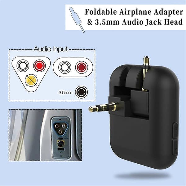 Fly01 Bluetooth 5.0 Sender for Flylyd, HD Sender med 3,5 mm Jack Audio Adapter D