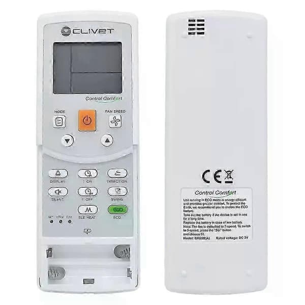 original RM05B(A) fjernkontroll for CLIVET Midea AC