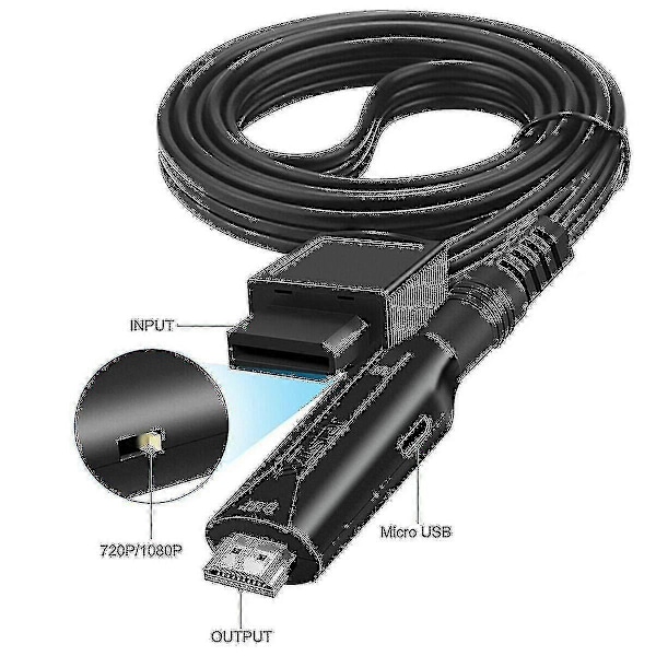 Hd Wii - HDMI-sovitinmuunnin USB-kaapelilla, nopea pelimuunnosjohto TAO