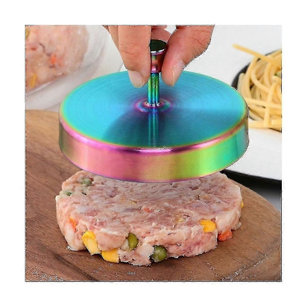 Rustfrit stål Non-stick Fyldt Hamburger Bøf Presseform Party BBQ Maker Form Grill Køkken