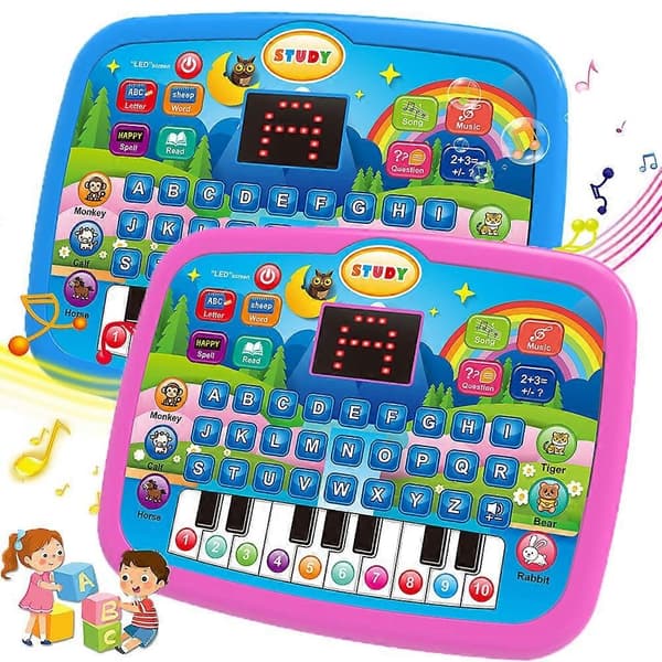 Barn over 3 år lærer nettbrett leseferdighet matematikk musikk opplysning leker Pink