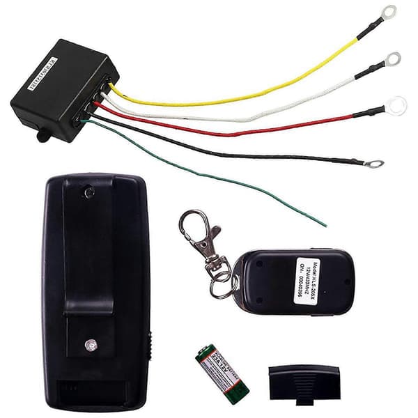 2X 12V 12Volt 50Ft Vinsj Trådløst Fjernkontrollsett for Lastebil Jeep ATV Warn Ramsey