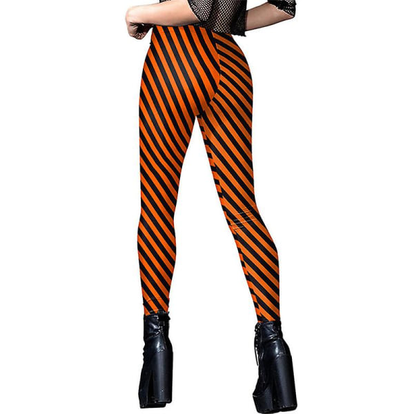 Naisten halloween crossover-leggingsit korkeavyötäröiset pehmeät printed style 2 S