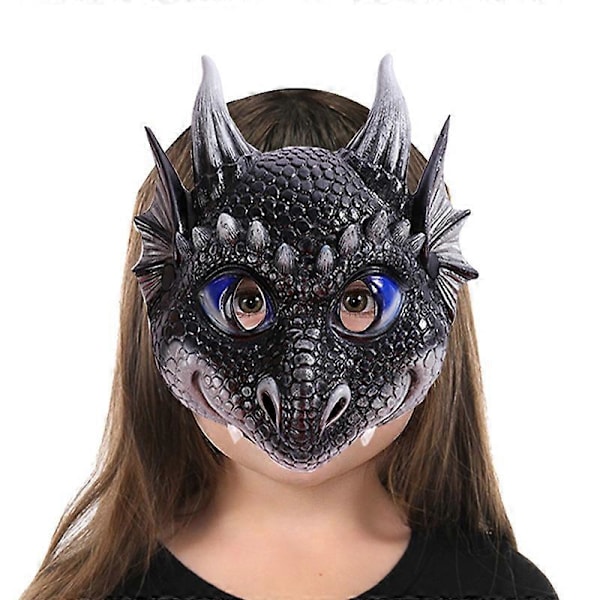 Lasten Lohikäärmenaamio Halloween Hauska Naamio Lohikäärme Cosplay Karnevaalinaamiot Pukeutuminen Naiset Cosplay Naamio Naamiaisille Punainen
