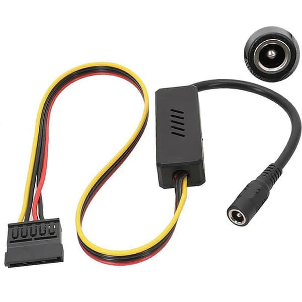 DC 5525 - SATA-kiintolevyn virtalähdekaapeli DC 12V - SATA