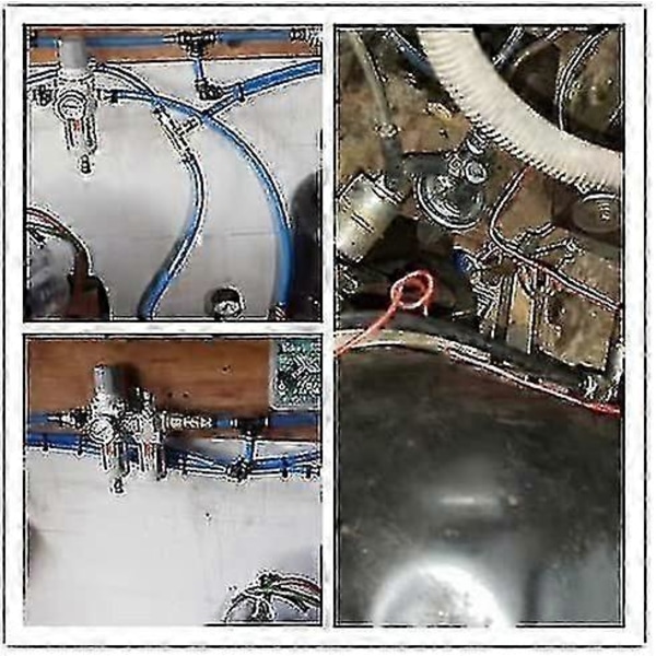 40 kpl Pneumaattisia suoria liittimiä, Ilmanpaine pikaliittimiä, Letkuliittimiä muovia, Ulkohalkaisija 6/8/10/12 mm