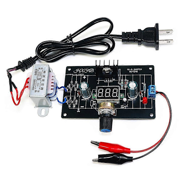 LM317 Justerbar Reglerad Strömförsörjning DIY Kit AC 220V EU-kontakt