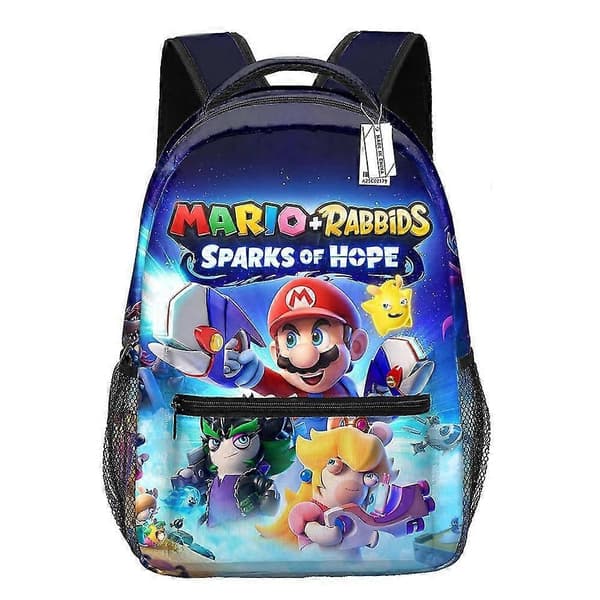 Børn Drenge Piger Super Mario Rygsæk 3D Print Daypack Studenter Skoletasker Gaver