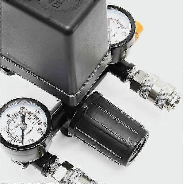 Trykregulator med trykafbryder til kompressor Trykafbryder 2 displays