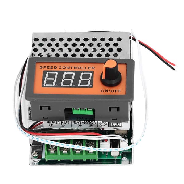 DC Motor Hastighetskontroller PWM Digital Skjerm Multipurpose Motor Hastighetsbryter for Lysbørstevifte 12V?80V 30A