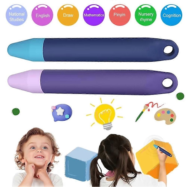 Børne Stylus Pen Touch Screen Tablet Stylus Blyant Universal Lilla